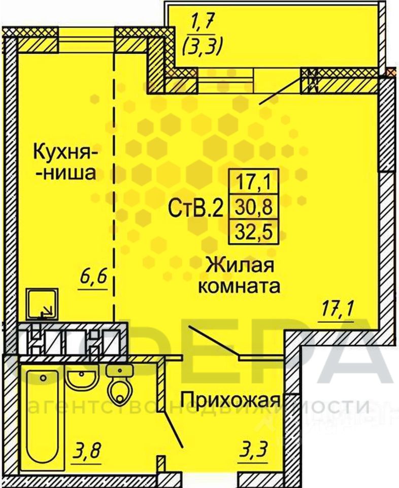 Петухова, 162, 1-комнатная квартира