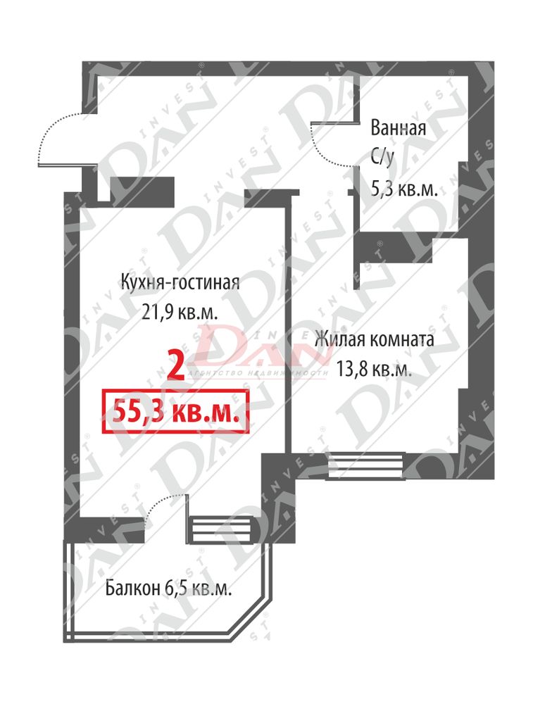 Продажа 1-комнатной новостройки, Челябинск